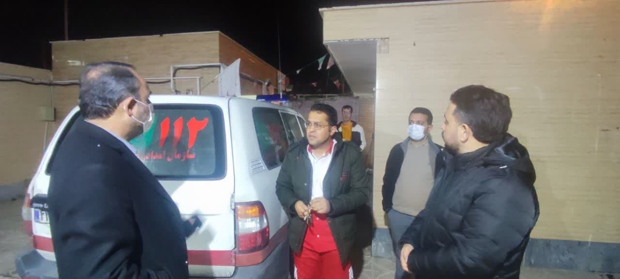 بازدید فرماندار از پایگاه هلال احمر پرندک
