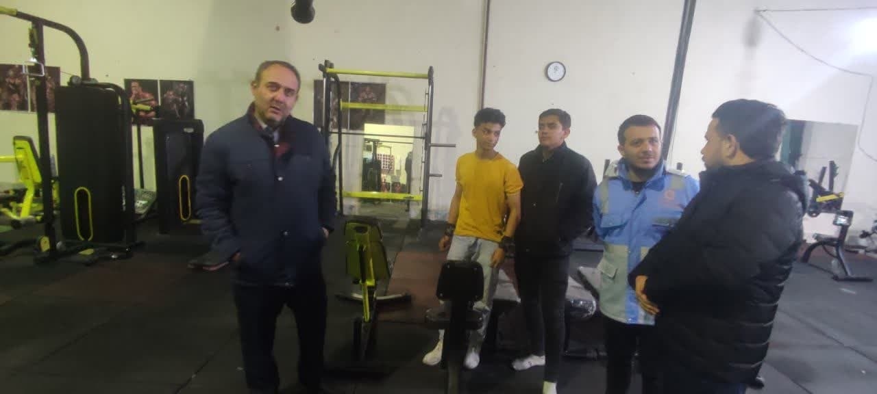 بازدید فرماندار از سالن ورزشی زاویه