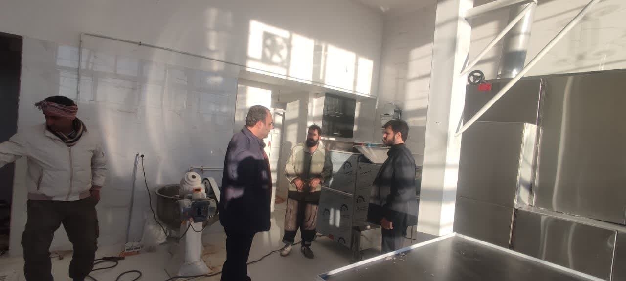 بازدید فرماندار از روستای پیک و نانوایی تازه تاسیس