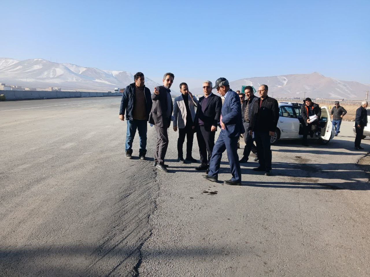 بازدید از پروژه آزادراه کنار گذر شمالی اراک