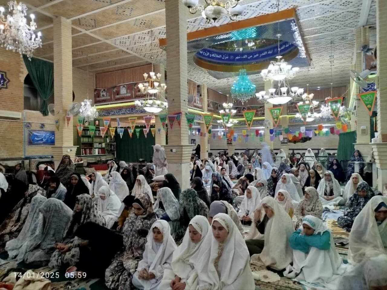 مراسم آغاز اعتکاف در شهرستان زرندیه  در محل مسجد علی ابن ابی طالب (ع) شهر مامونیه