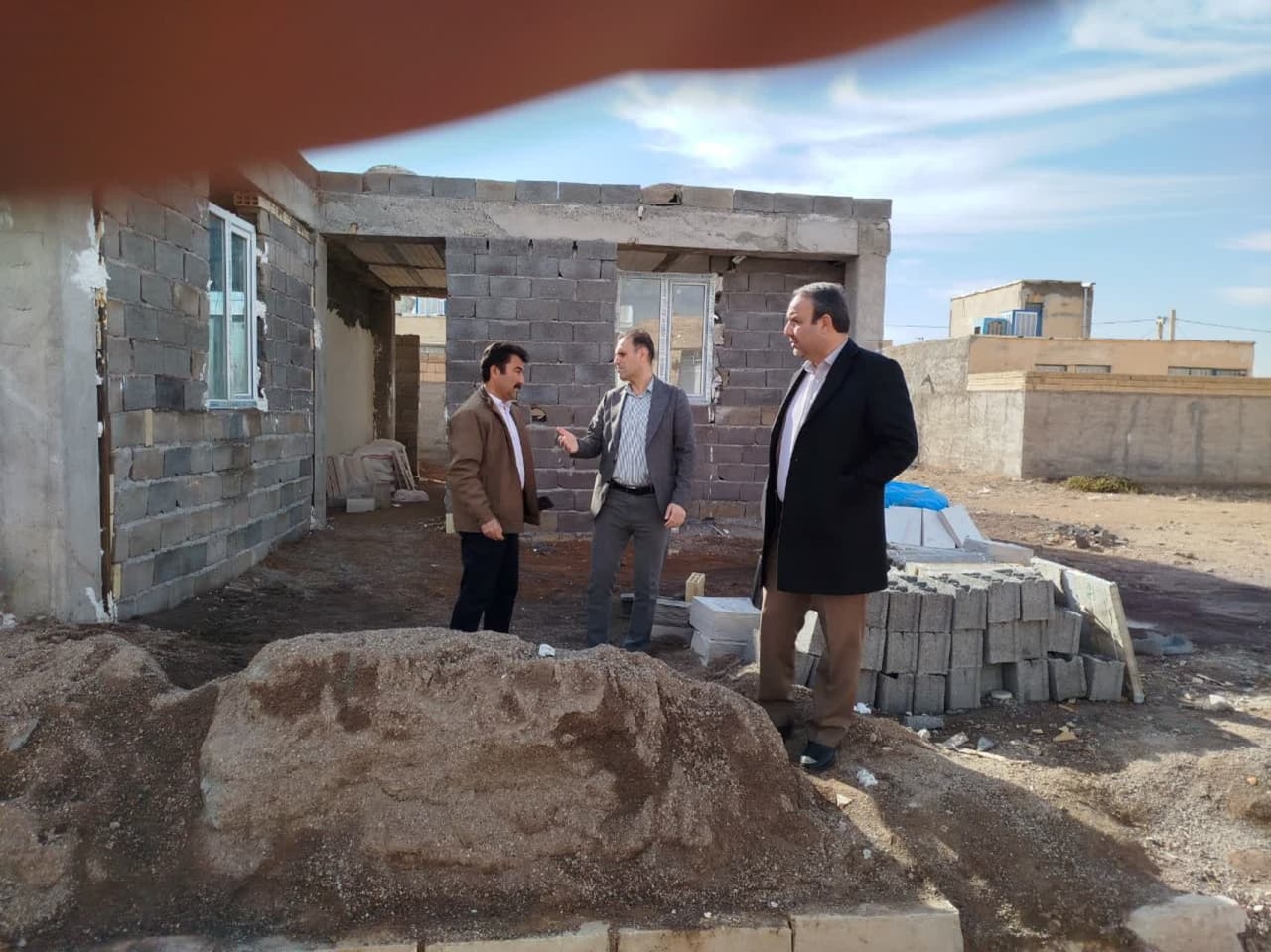 بازدید از وضعیت ساخت و ساز مسکن مهر شهر زاویه