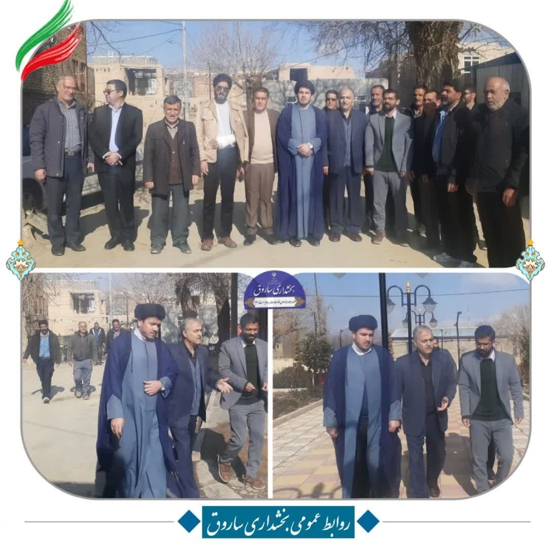 بازدید دکتر حمیدی از روستای جیریا از توابع بخش ساروق شهرستان اراک