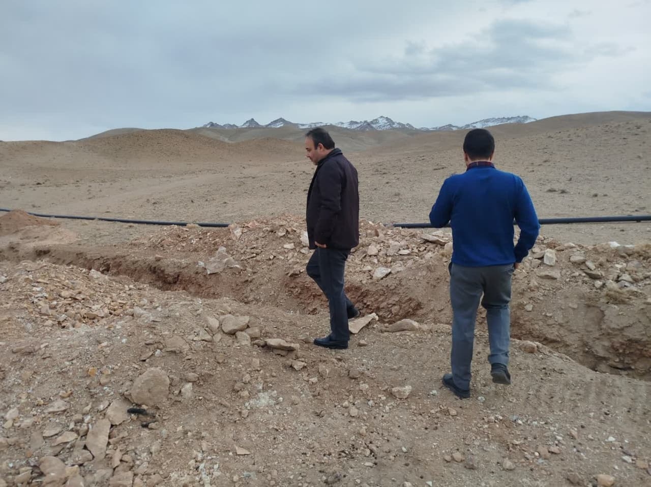 بازدید از پروژه آبرسانی به روستای عشایری بیلفتو بخش زاویه