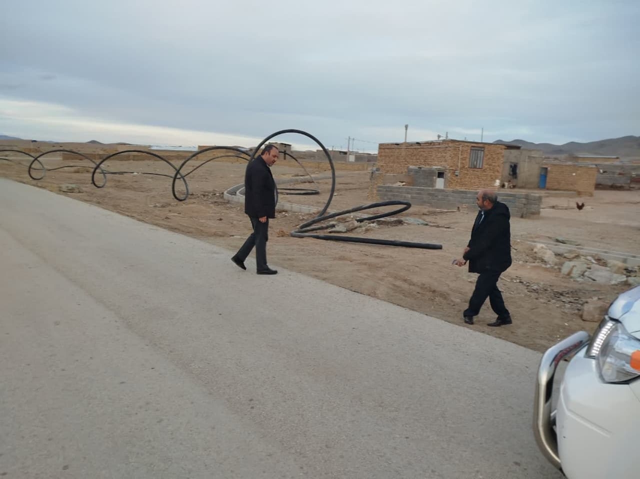 بازدید  از محور های مواصلاتی منتهی به روستای بیدلو