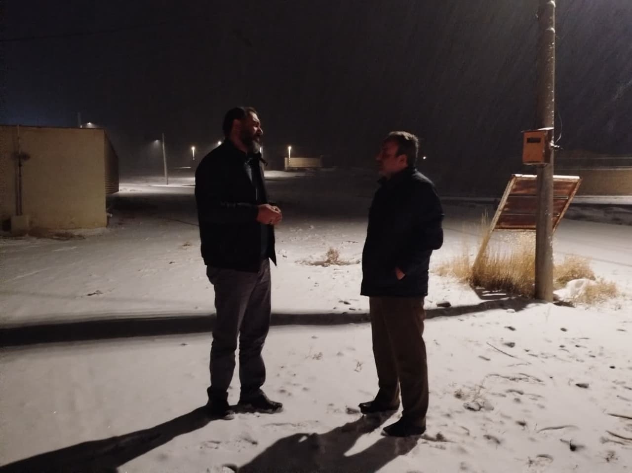 بازدید فرماندار از محور های مواصلاتی بخش خرقان روستای امیر آباد