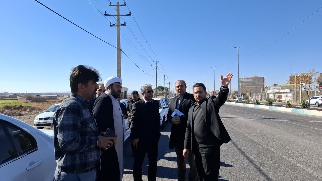 بازدید از وضعیت معابر سایت مسکن مهر شهر زاویه و اصلاح ورودی شهر