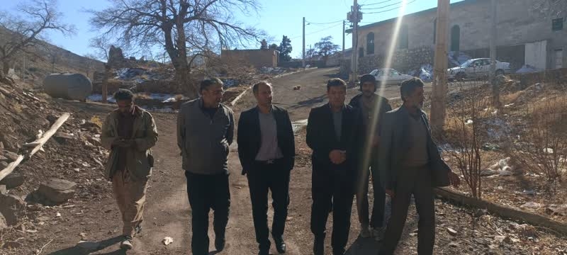 دهگردشی و بازدید فرماندار از روستای #ابره_در