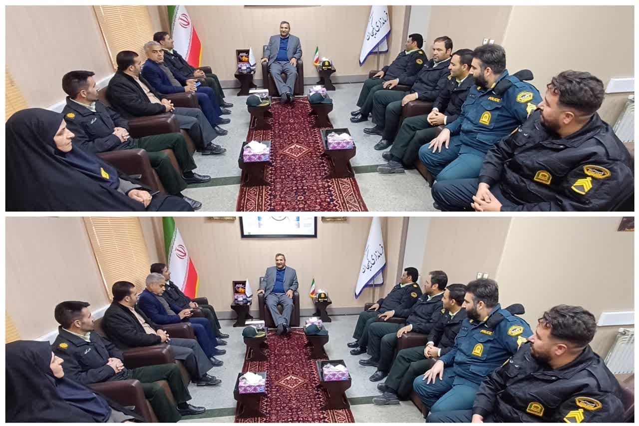 دیدار فرمانده انتظامی شهرستان با سرپرست فرمانداری شهرستان کمیجان