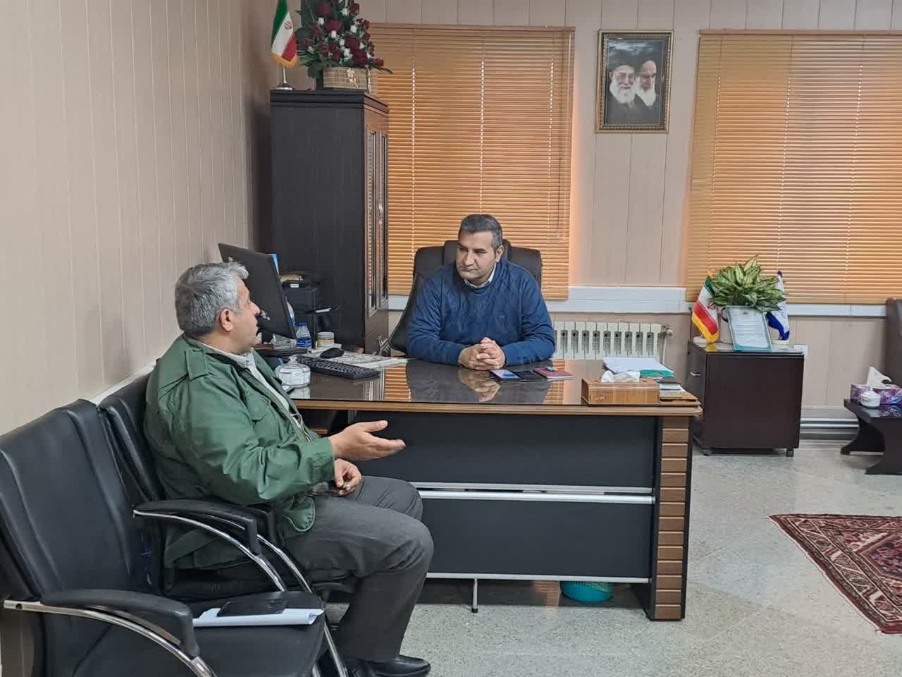 دیدار محیط زیست شهرستان با  سرپرست فرمانداری شهرستان کمیجان