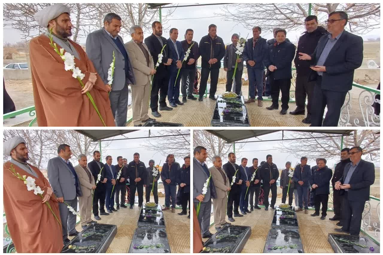 گلباران مزار شهدای روستای  چلبی