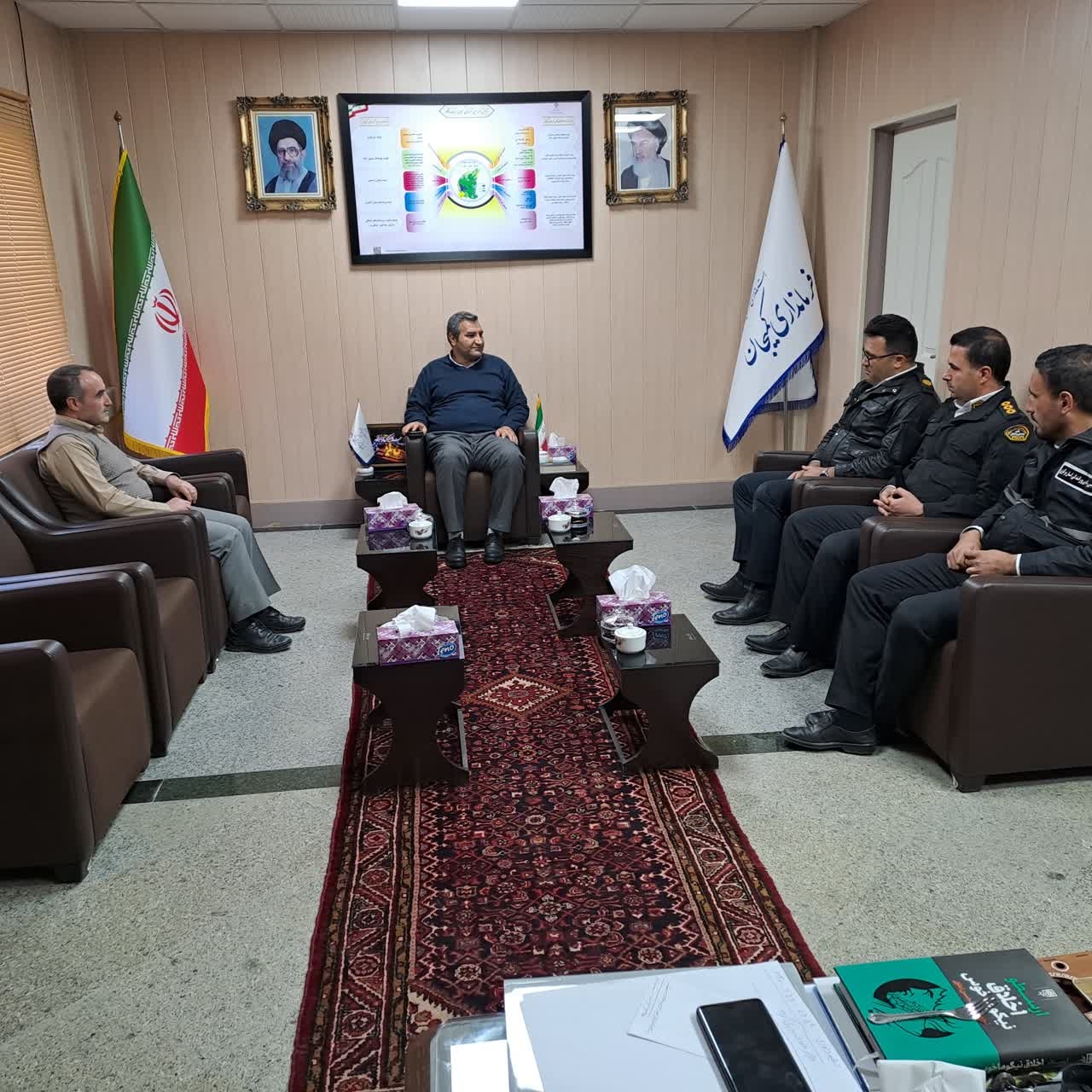 دیدار رئیس پلیس راهور شهرستان با: