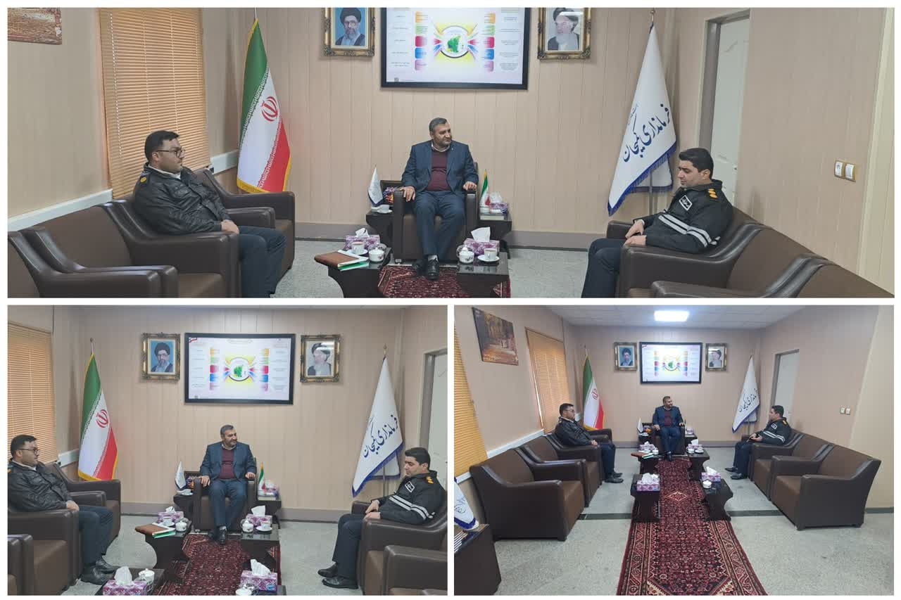 دیدار رئیس پلیس راهور استان با فرماندار