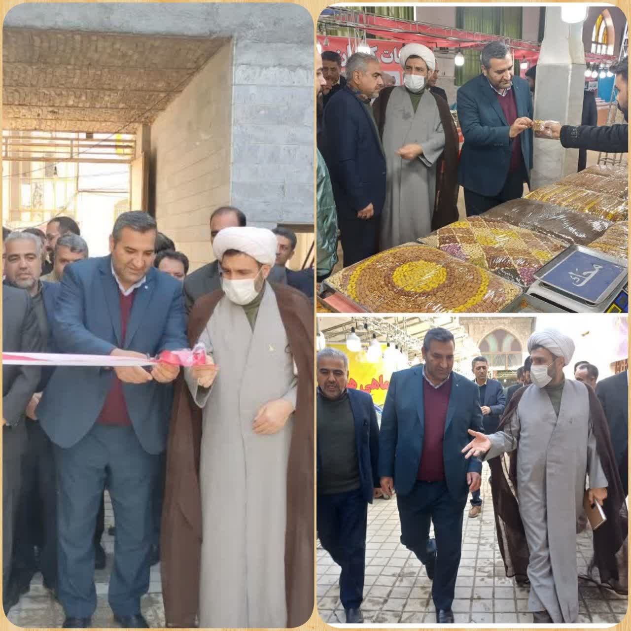 افتتاح نمایشگاه سوغات ، هدایا پوشاک و صنایع دستی در شهرستان کمیجان به مناسبت دهه مبارک فجر