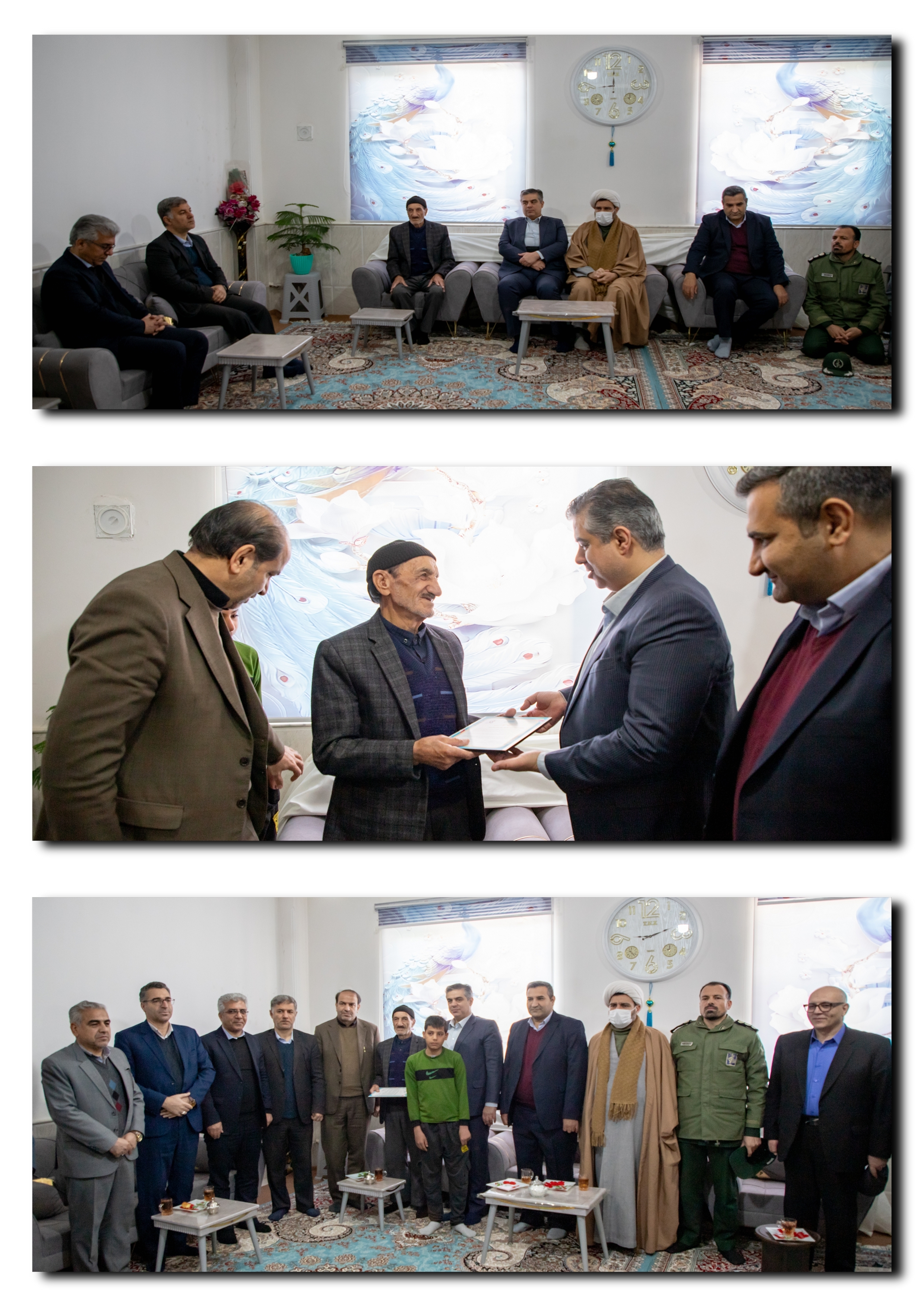 🔻تجلیل استاندار مرکزی از پدر شهید "بهنام عقیقی"در شهرستان کمیجان