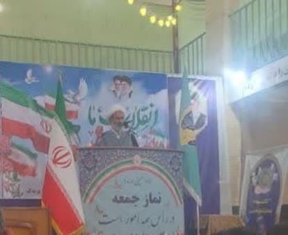 حضور سرپرست فرمانداری در فریضه عبادی سیاسی جمعه پرندک