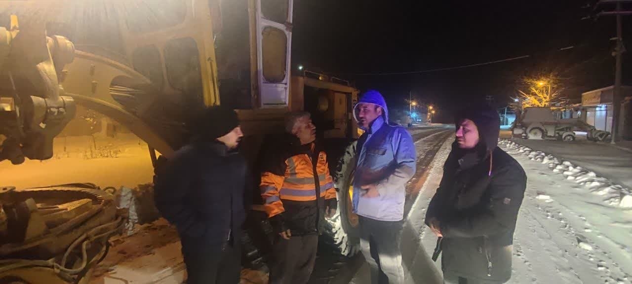 بازدید از وضعیت راه‌های بخش خرقان