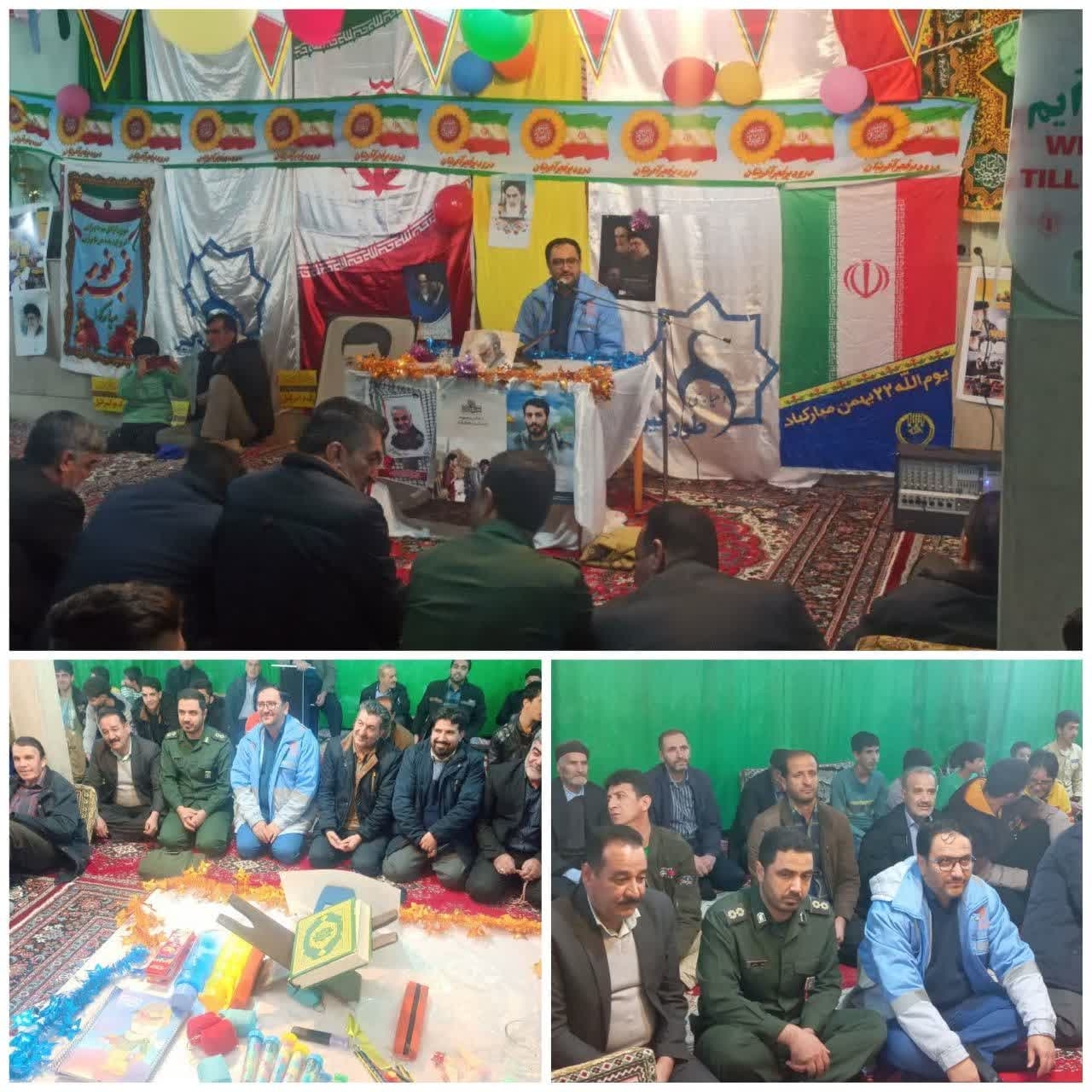 حضور و سخنرانی سرپرست فرمانداری خنداب در جشن انقلاب روستای طورگیر