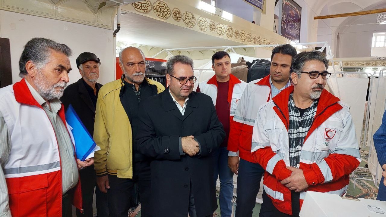 بررسی میدانی مانور بهداشت و درمان اضطراری جمعیت هلال احمر شهرستان محلات