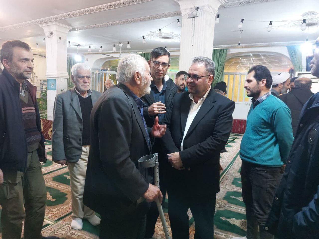 حضور امام جمعه محلات و سرپرست فرمانداری شهرستان محلات در مسجد جامع علیا