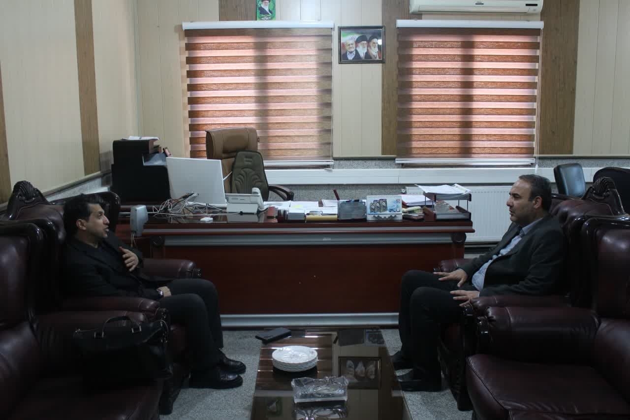 دیدار فرماندار با مدیر عامل شرکت تولید و گسترش برق امیر کبیر