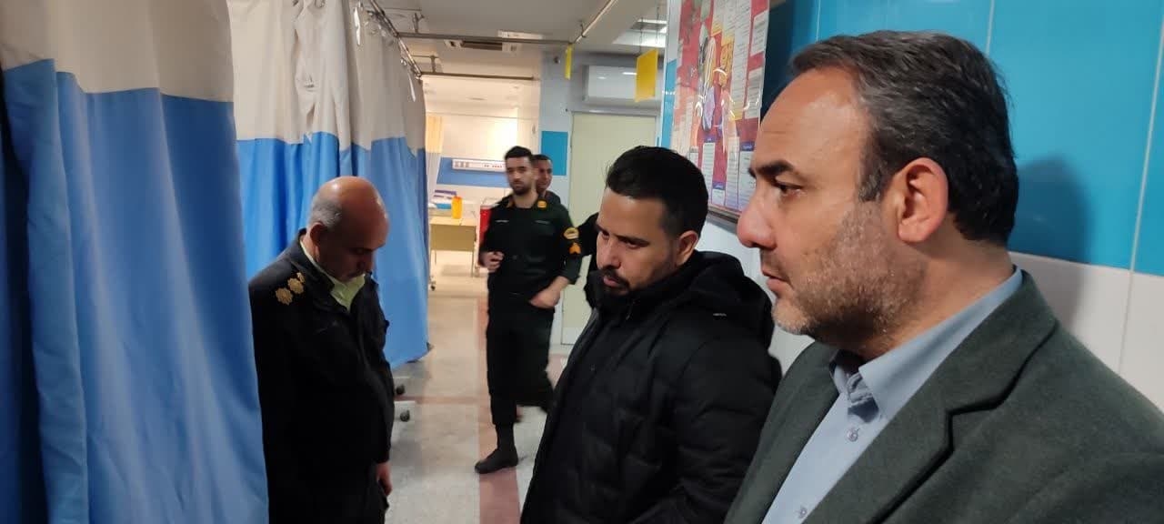 حضور جناب آقای مروتی سرپرست فرمانداری شهرستان زرندیه در مراکز خدمات رسانی و امدادی