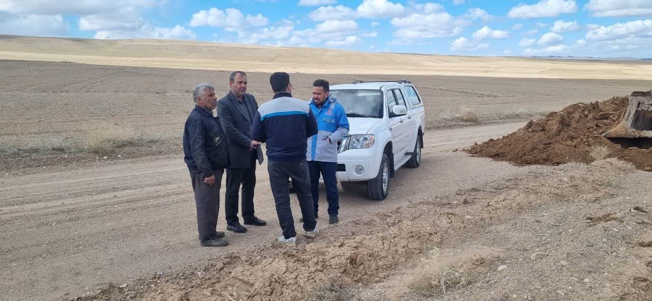 بازدید جناب آقای مروتی سرپرست فرمانداری شهرستان زرندیه از محور روستایی بریه