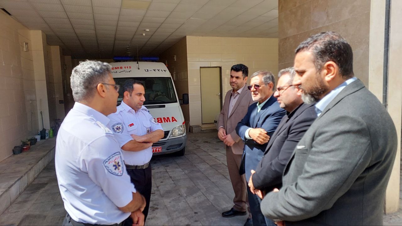 بررسی میدانی مرکز اورژانس پیش‌بیمارستانی شهرستان محلات