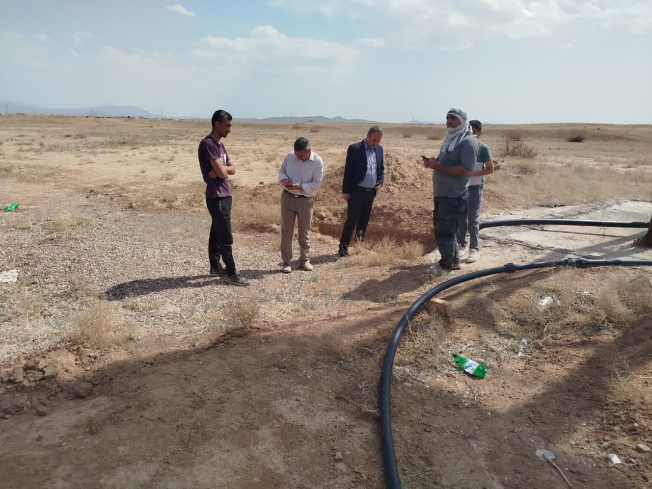 بازدید و  بررسی وضعیت آب شرب مصرفی ساکنین محترم روستای فیض آباد