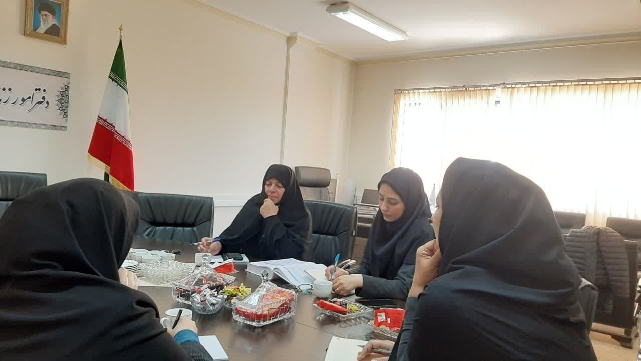 جلسه هم اندیشی پیرامون چگونگی تحقق شعار سال با ارائه طرح پیشنهادی به مرکز امورزنان وخانواده وزارت کشور به ریاست  مفتح زاده مدیر کل امور زنان وخانواده استانداری  تشکیل  شد .