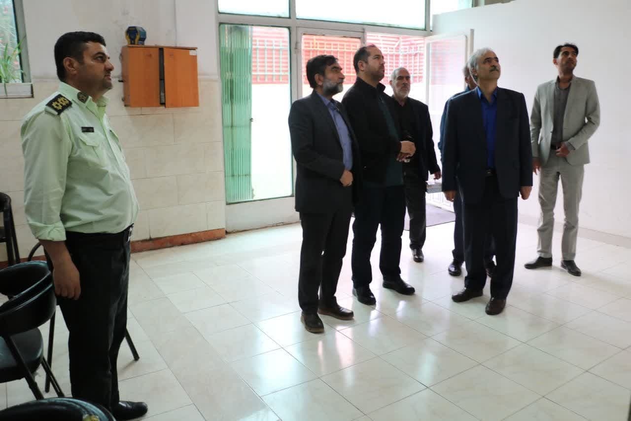 بازدید دکتر حمیدی فرماندار شهرستان اراک از پاسگاه  انتظامی بخش معصومیه