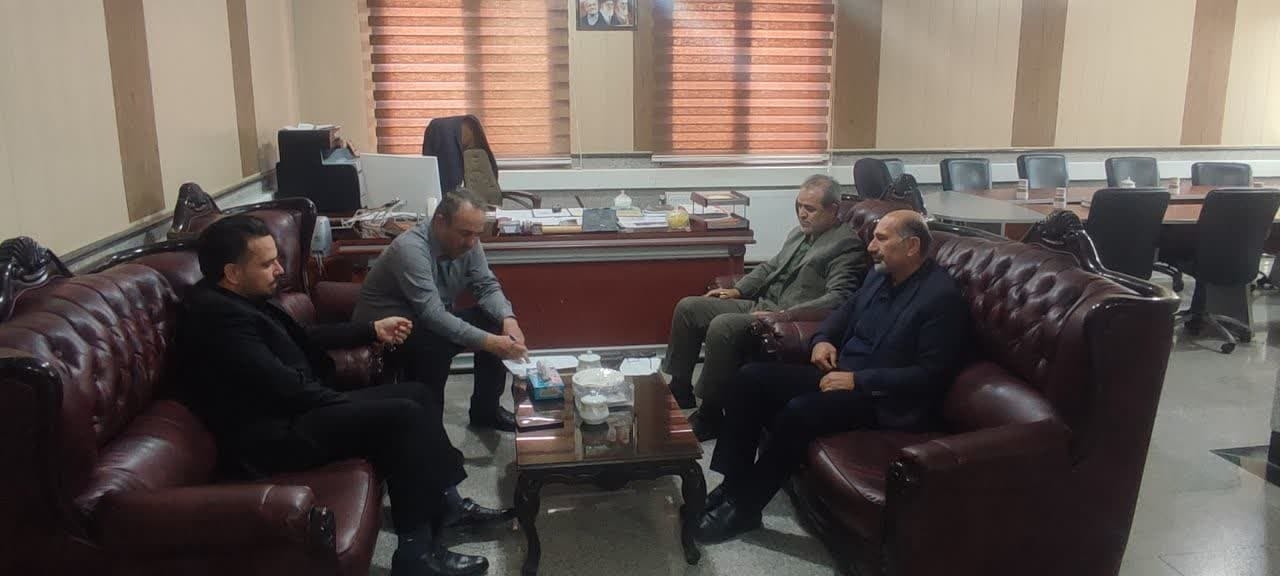 دیدار رییس اداره آب و فاضلاب شهرستان با فرماندار