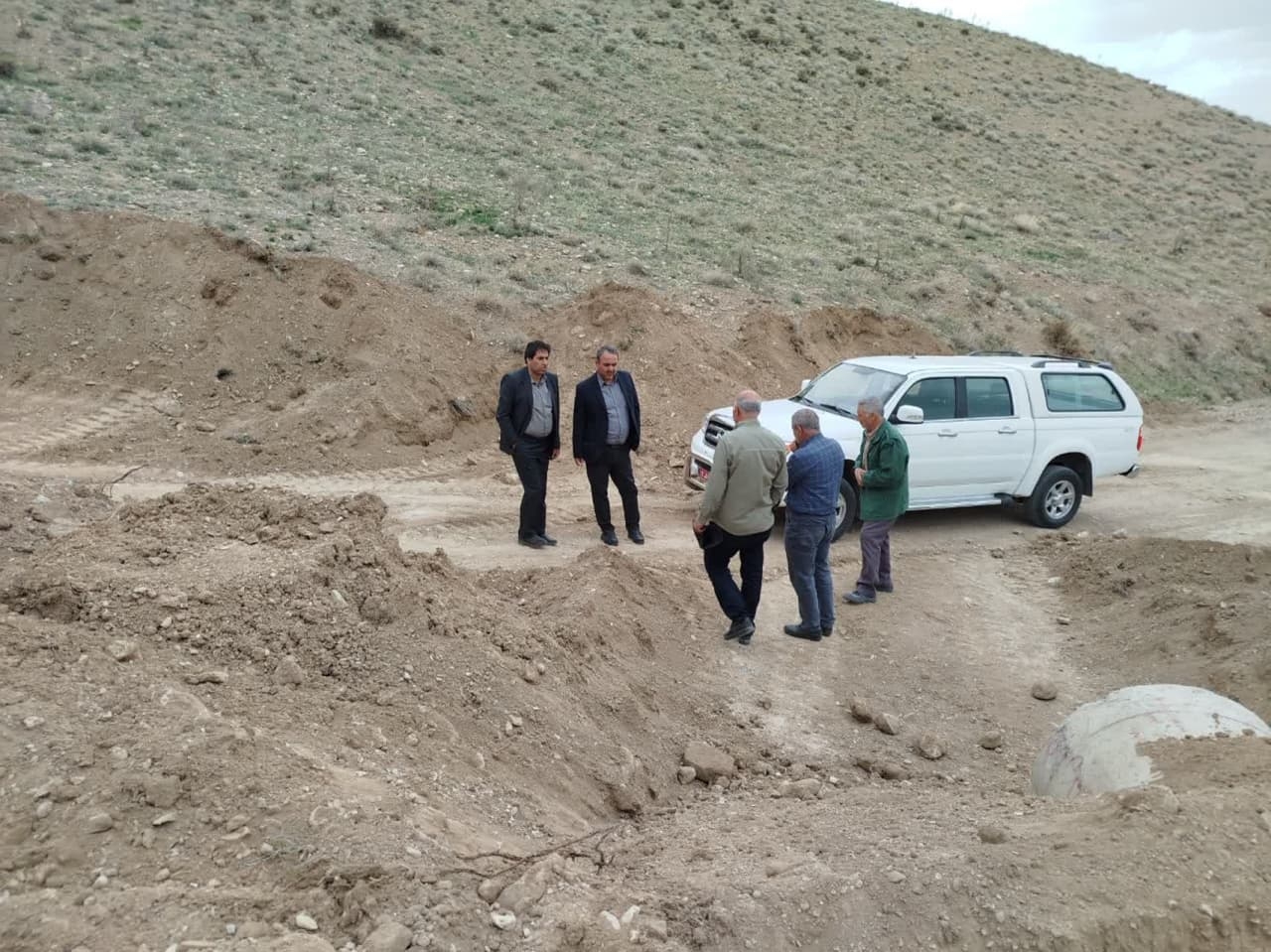 بازدید  از روند بهسازی محور مواصلاتی روستای بریه