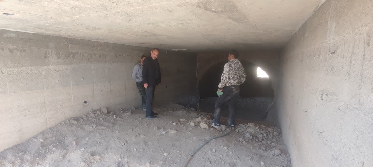 بازدید فرماندار از پل زیرگذر حکیم آباد(موسوم به پل دستجرد)