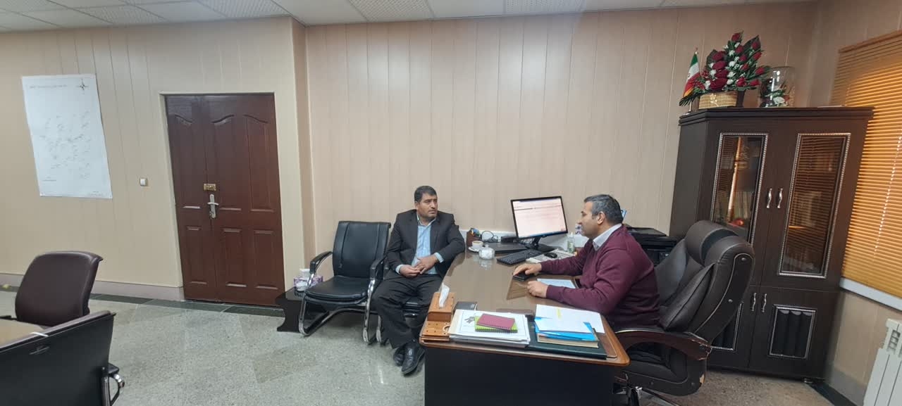 نشست مشورتی  پاریاب رئیس اداره راهداری و حمل و نقل جاده ای با دکتر مددی  سرپرست فرمانداری