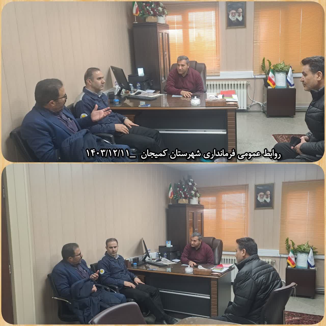 در راستای پیگیری و حل مشکلات موجود درخصوص چاه آب روستای حسین آباد