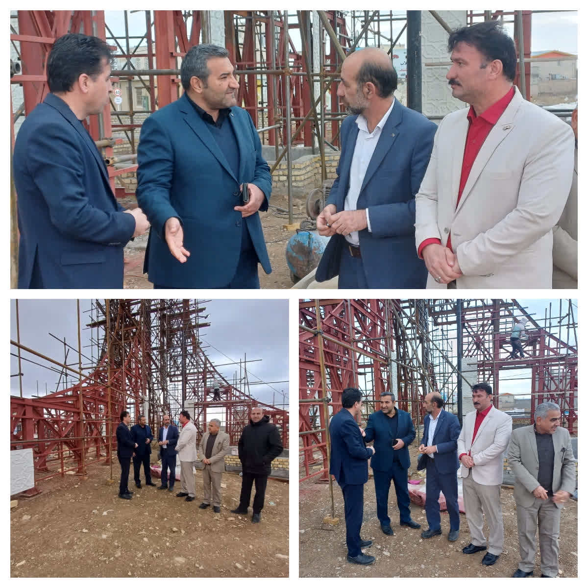 بازدید فرماندار از نحوه فرایند نصب و احداث المان شهر میلاجرد