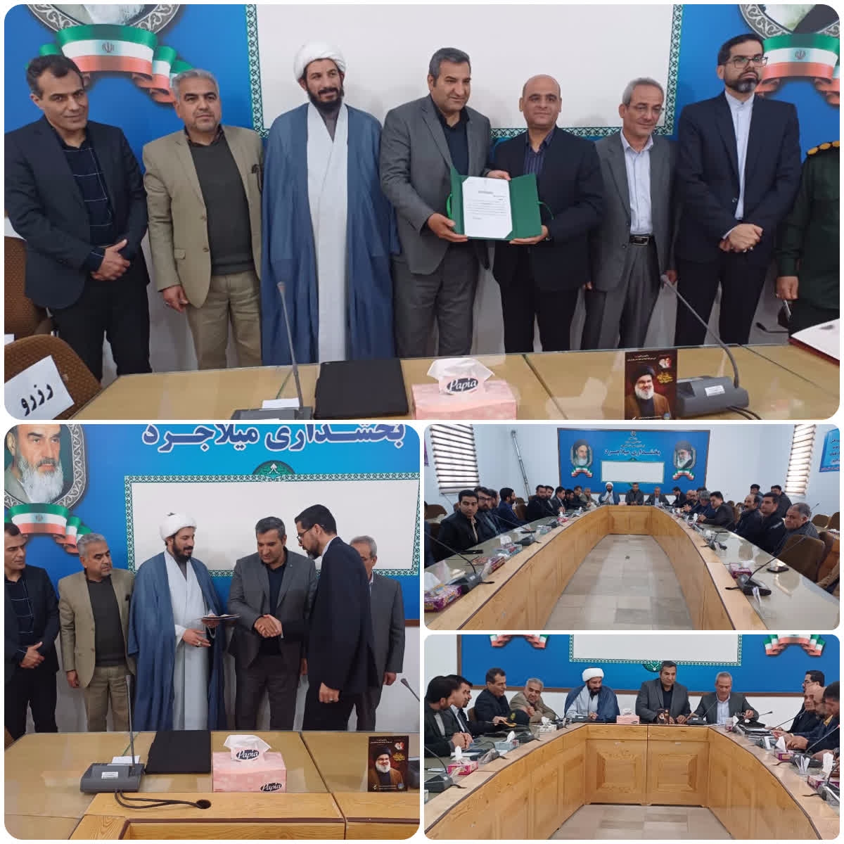 آئین تکریم و معارفه سرپرست بخشداری میلاجرد