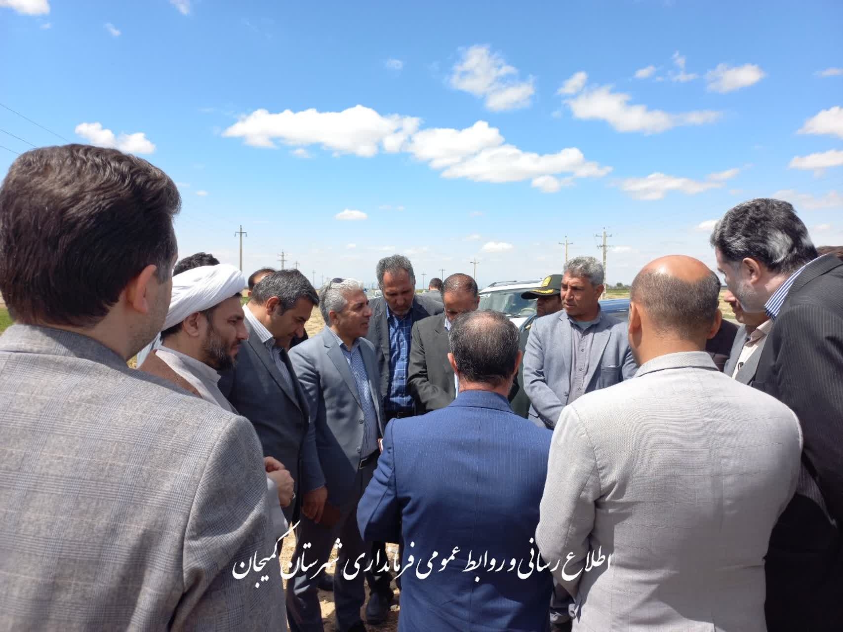 بازدید معاون عمرانی استانداری به اتفاق مدیرکل دفتر فنی استانداری،مدیرکل راهداری و حمل و نقل استان