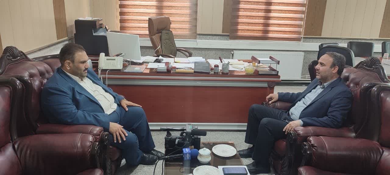 دیدار نماینده صدا و سیمای استان در شهرستان با فرماندار