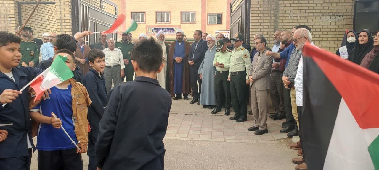 حضور فرماندار در تجمع حمایت از مردم مظلوم غزه