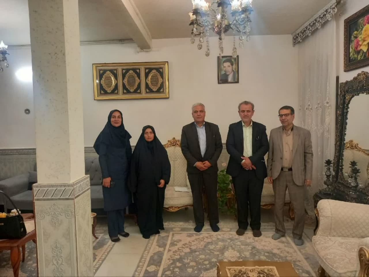 دیدارو تجلیل از فرزند شهیدوالامقام قربانعلی وفایی درشهر مامونیه