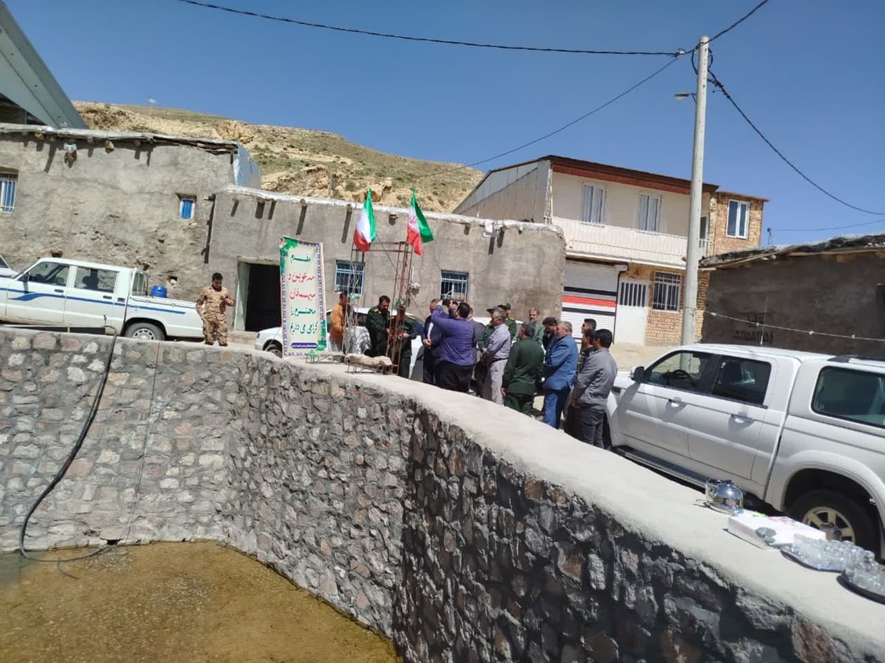 بازدید از محل بازسازی و مرمت چشمه بزرگ روستاهای چناقچی علیا و امیرآباد