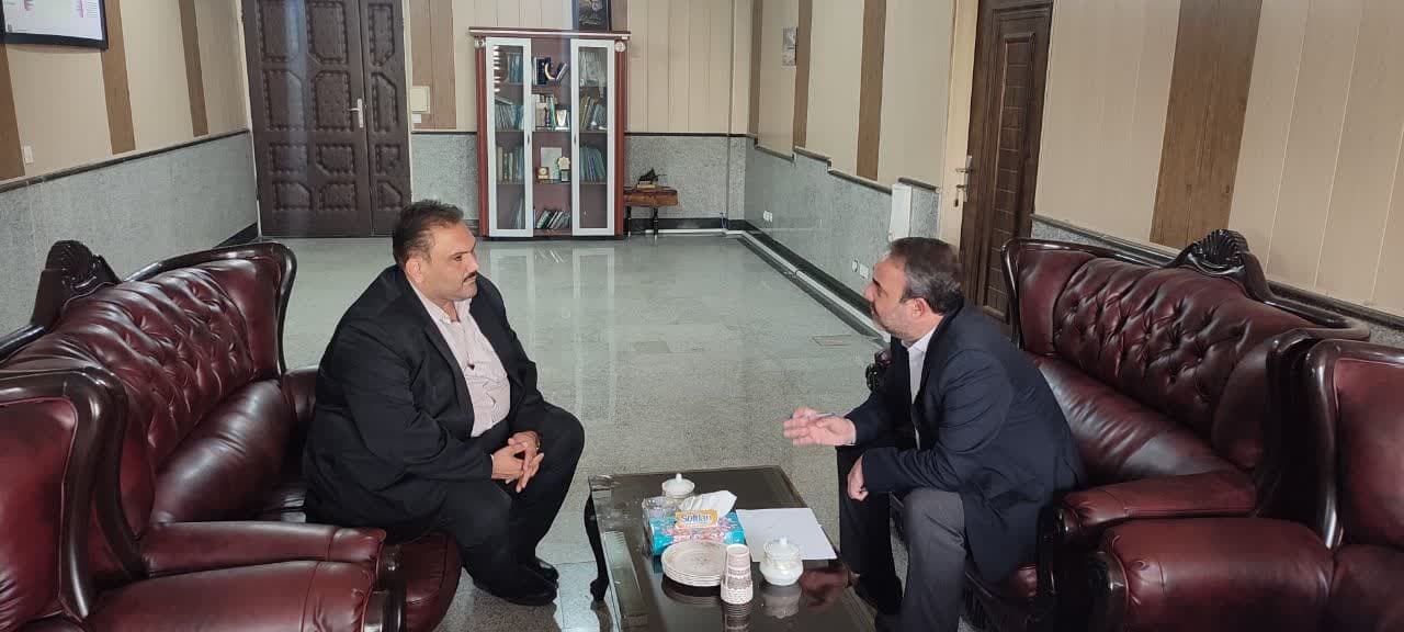 دیدار نماینـده صدا و سیمای استان در شهرستان با فرماندار