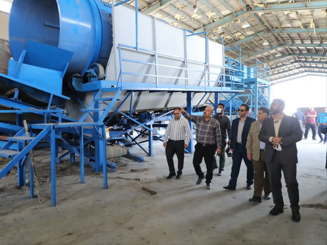 بازدید مهندس سلیمانی سرپرست دفتر امور شهری و شوراهای استانداری مرکزی از محل سایت دفن و پردازش زباله های شهری اراک