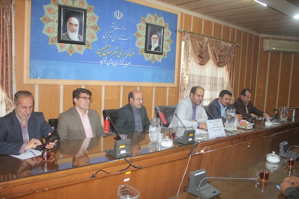 جلسه هماهنگی برگزاری آئین افتتاحیه سومین دوره المپیاد ورزشی "جام پرچم" در شهرستان خمین برگزار شد