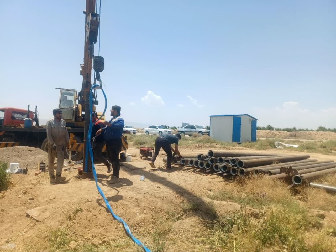 بازدید  از فرایند تجهیز چاه آب شرب جدید شهر خشکرود