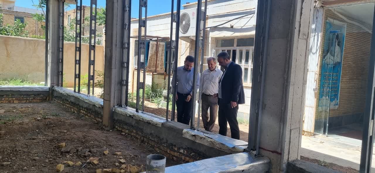 بازدید جناب آقای مروتی از پروژه‌ احداث کتابخانه