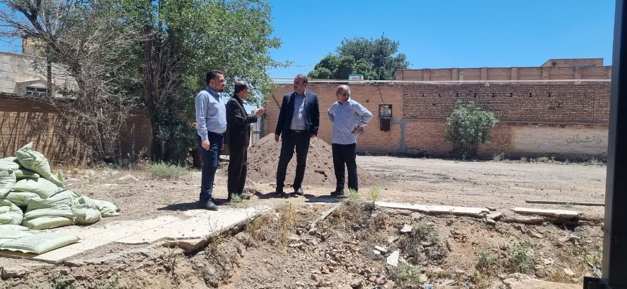 بازدید جناب آقای مروتی از پروژه‌ احداث مدرسه ۱۲ کلاسه