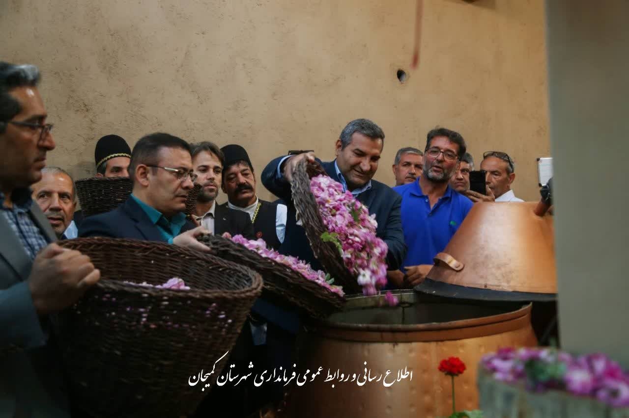 🔻آیین گلاب گیری سنتی «بهشت کمیجان» با حضور فرماندار شهرستان کمیجان